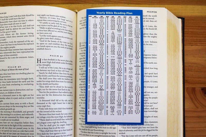 Logos Trading Post Bible Reading Plan, Daily Planner Bible Study Bookmark, Christian Devotional Scripture Tab, Religious Handout Gifts for Church & Small Groups - Image 2